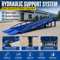 Rampe de chargement portable 8T 10T, rampe hydraulique pour conteneurs, rampe mobile d'accès au quai pour camions et remorques