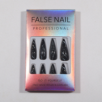 Faux Ongles à Presser en Gros pour Fournisseurs – Ongles Artificiels Durables en ABS, Longs, Formes Cercueil, Ballerine, Stiletto, avec Motifs