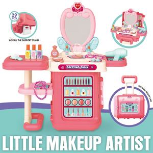 Juego de Belleza 3 en 1 de Fábrica DADI, Maletín de Juguetes, Tocador <span class=keywords><strong>Infantil</strong></span>, Juguetes de <span class=keywords><strong>Maquillaje</strong></span> con Música y Luz - Product Image 3