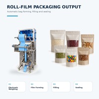 Machine d'emballage verticale automatique électrique à quatre têtes pour granulés, avec moteur et roulement, pour l'alimentation