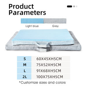 Neuankömmling Haustier Cooles Bett Sommer kühlung Touch Stoff <span class=keywords><strong>Cool</strong></span> Memory Sponge Travel Hunde bett Kissen Mit Griff - Product Image 5