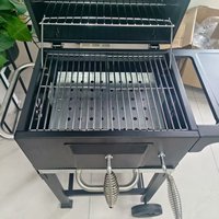 Barbecue portable multifonction YUESHEN sur roues pour camping et terrasse, en fonte, au charbon de bois