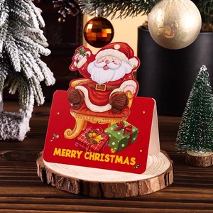 Etiquetas navideñas cardinales Rojas Detalle de plumas brillantes para árbol de Navidad Pop of Color Decoración <span class=keywords><strong>Accent</strong></span> Pieces - Product Image 2