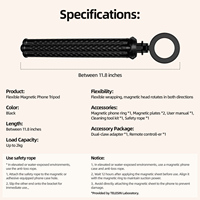 Support de téléphone flexible Octopus déformable Telesin pour téléphone portable prise de vue Vlog support de trépied magnétique à dégagement rapide