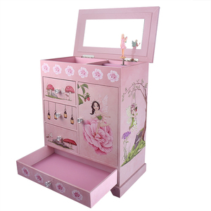Ever Bright Factory's Custom Large Music Box Irregular Multi-Shape Unicorn Princess Varios tamaños MDF Papel Madera Joyería Viento - Product Image 3