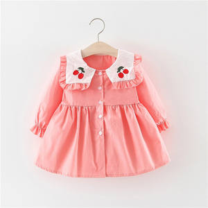 Children Clothes Pakistan Fashion Long Maxi <b>Boho</b> <b>Clothing</b> Cartoon Embroidery Dress Design for Kids Girls - Product Image 1