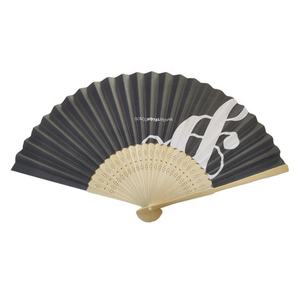 Ventaglio pieghevole con stampa in tessuto di carta con ventaglio personalizzato in bambù dal design personalizzato - Product Image 3