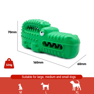 Hundekau-Spielzeug mit Quietscher, Cartoon-Design, Langlebiger Gummiknochen zur Zahnreinigung, Kau- und Leckspielzeug für Mittelgroße Hunde und Welpen - Product Image 4