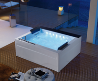 Baignoire de massage moderne personnalisée avec contrôle Balboa et bulles d'air de luxe Foshan Hotaqi