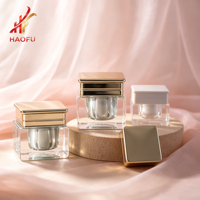 Pot carré en acrylique 3g/5g/20g pour gel UV, crème visage, baume, cosmétiques et soins de la peau, avec couvercle – Vente chaude, personnalisable ODM/OEM