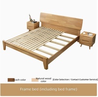 Lit superposé moderne en bois massif de style nordique avec tiroirs de rangement, tailles spéciales, ensemble de meubles de chambre à coucher, montage facile pour la maison et l'hôtel