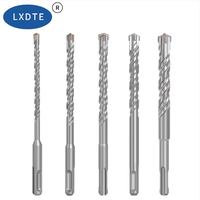 Foret à maçonnerie à double rainure à tige ronde LXDTE, pointe en carbure de tungstène YG8C pour marteau électrique, béton, brique, pierre