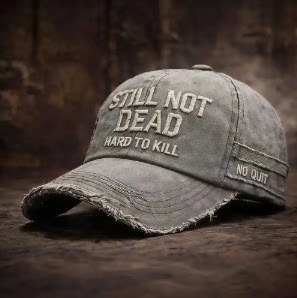 Cappellini da Baseball 'Still Not Dead' Regolabili, Stile Vintage 'Hard to Kill', Cappello Ricamato 'I Ain't Dead Yet' per Uomini e Donne - Product Image 4