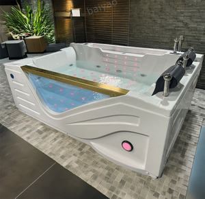 <span class=keywords><strong>Prix</strong></span> spécial Baignoire à remous 2 personnes Jakuzi Baignoire d'hydromassage Cascade Led Lumières Jaccuzis Intérieur - Product Image 3
