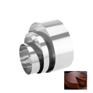 Di alta qualità 6/8/10cm in acciaio inox Mousse anello biscottino tre pezzi torta Break Set stella rotonda lunga pasticceria strumenti di cottura - Product Image 1