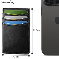 Porte-cartes magnétique à double pliage avec logo personnalisé et pince à billets pour hommes, étui à cartes en microfibre, pince à billets pour affaires