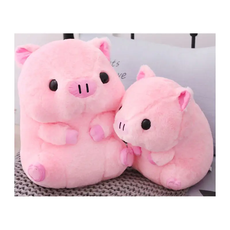 Morbido Kawaii adorabile cuscino rosa di maiale peluche imbottito Super carino rotondo maiale regalo di alta qualità per bambini
