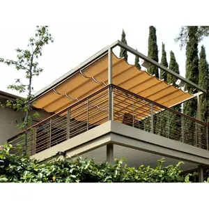 Vela de onda personalizada de fábrica, profesional, retráctil <span class=keywords><strong>romana</strong></span>, pérgola, vela de onda - Product Image 1