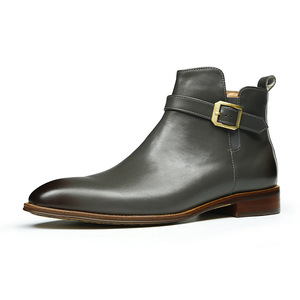 Botas de Invierno Martin para Hombre, de Cuero, Estilo 2026, Punta Puntiaguda, Estilo Británico, Formales de Negocios, Blancas, de Caña Alta - Product Image 5
