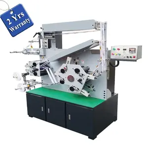 Impressora automática de etiquetas de cetim para tecido e vestuário UGS42, impressora flexográfica de fita, etiqueta de tela flexográfica