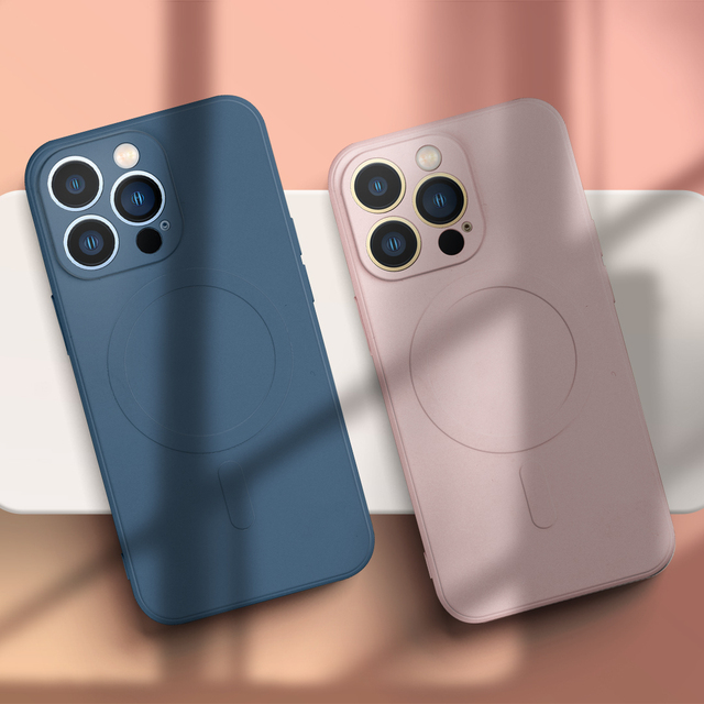 Customized Strong Magnetic Charge Silicone Phone Case for iPhone 17 16 15 14 11 Max 13 Mini Pro Max Ultra