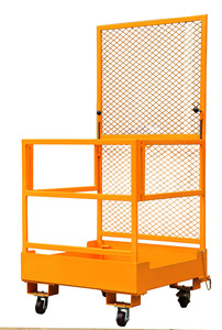 Plataforma de Trabajo de Mantenimiento JuRen, Plataforma de Trabajo Aérea, Elevador de Mástil Vertical, Capacidad de 300 kg, Elevador Hidráulico de Horquilla, Jaula Elevadora - Product Image 5