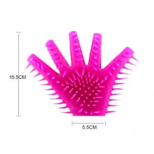 Di alta qualità masturbazione sesso giocattolo guanto donna orgasmo flirt con le dita guanto in Silicone guanti da massaggio - Product Image 4