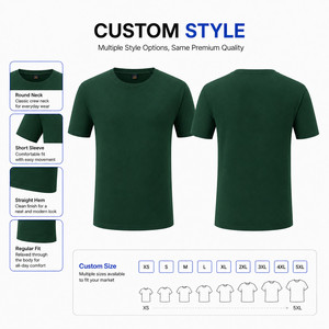 Camiseta Premium de Algodón Mercerizado de Doble Hilo 50S, Bordado de Logotipo Personalizado, Transpirable, de Secado Rápido, Uniforme de Equipo - Product Image 4