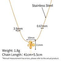 Collier Chris April en acier inoxydable 316L avec perle d'eau douce, design floral unique, breloques simples et tendance