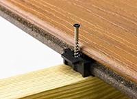 Clips en plastique, pour pont de WPC, plancher Composite en bois