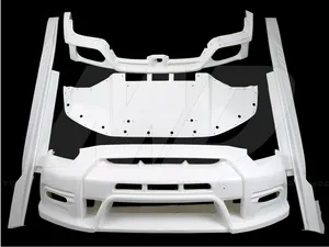 VRS stile Fibra di Vetro Wide Body kit Per 2008-2016 Nissan Gtr R35