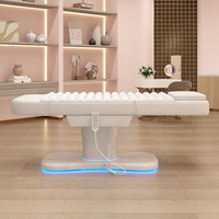 Lit de beauté multifonctionnel avec mécanisme de levage électrique, en cuir PU, 3 moteurs réglables pour spa, salon, massage