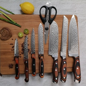 Juego de cuchillos de chef HORECA de 15 piezas, cuchillos de acero inoxidable 3CR13, mango de madera Pakkawood, bloque de almacenamiento de madera para cocina comercial. - Product Image 3