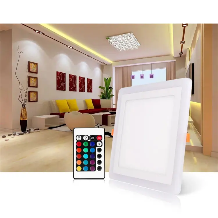 Luz de fundo inteligente LED WiFi para baixo, lâmpada LED com escurecimento redondo embutida 7W RGB 2700K-6500K W + C, lâmpada de quadro branco