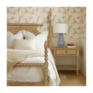 Cama de rodo de roble francés premium, cama Jenny Lind con espigas hecha a mano, muebles de madera torneada vintage para dormitorio principal - Product Image 4