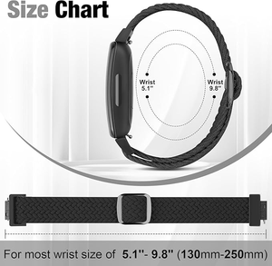 Vente directe d'usine, bracelet élastique tressé pour <span class=keywords><strong>Fitbit</strong></span> Inspire 3/Inspire 2/Inspire/Inspire HR/Ace 3/Ace 2 pour femmes, hommes et enfants - Product Image 3