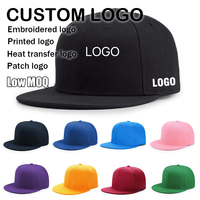 Casquettes de baseball personnalisées OEM, 5 panneaux, couleur unie, snapback, visière plate, décontractées, sport, mode, casquettes de baseball en acrylique pour hommes et femmes