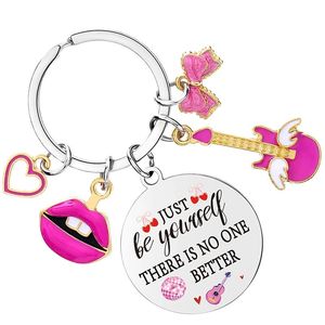 Llavero con Colgante de Guitarra para Amantes de la Música, Regalo Creativo para Llaves de Coche, Decoración Diaria - Product Image 1