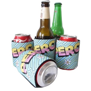 Factory Wholesale Promotion Slap Wrap Can Cooler Neoprene Sublimation Coolies Funny Slap Wrap Coozies with Full Printing - Product Image 3