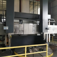 Torno vertical para moldes de palas de turbina eólica, rodillos de turbina hidráulica, equipos de energía de alta resistencia, torneado de gran diámetro Kingston