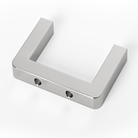 Soporte de Montaje en Forma de U de Acero Inoxidable con Perforaciones, Mecanizado CNC, Alta Rigidez, Compatible con Dibujo Personalizado, Automatización y Brochado