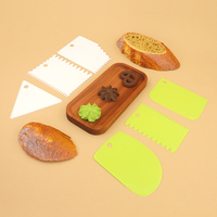 Nouvel ensemble de trois pièces d'outils de pâtisserie DIY écologiques : couteau à crème, spatule en plastique et ustensile de simulation de cuisson – En stock
