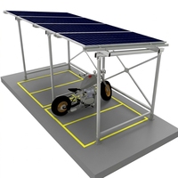 Structure de carport solaire en acier Zn Al Mg avec surface anodisée pour parkings commerciaux, conception modulaire, résistant à la corrosion, montage facile