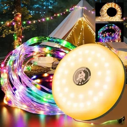 Garden Outdoor Decoration Solar Telescopic Lamp Rechargeable Hanging Tent Lantern LED Retractable String Camping Rope Lights