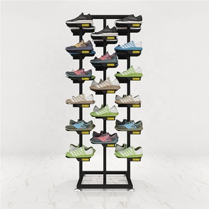 Estantería de exhibición de <span class=keywords><strong>tienda</strong></span> de zapatos deportivos de alta calidad, Base antideslizante, estante de zapatos de doble cara, estante de exhibición de Metal para zapatos de exhibición - Product Image 2