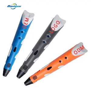 Popular 3d pen plastic ballpoint pen toys promotional 3d printer pen accessories