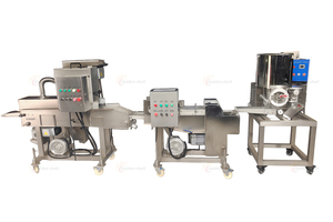 Machines de fabrication de tourtes à la viande à haute capacité Ligne de production de pépites de poulet Hash Brown Burger Patty Machine de ligne de production - Product Image 4