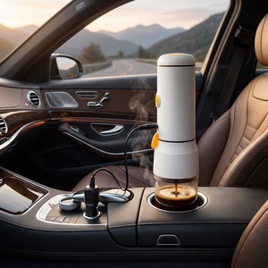 เครื่องชงกาแฟเอสเพรสโซแบบพกพาในรถยนต์ 12V พร้อมระบบทำความร้อนในตัว ใช้งานได้กับแคปซูล NS และ DG และกาแฟบด - Product Image 5