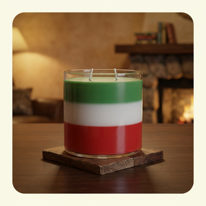 Pot à bougie cylindrique en verre, rouge, blanc, vert, orange, superposé, parfumé, décoration d'intérieur, rond, résistant à la chaleur - Product Image 2