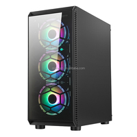 Boîtier d'ordinateur OEM fabricant ARGB ventilateurs de refroidissement panneau en verre ATX pc gamer armoire USB 3.0 TYPE C boîtier de jeu châssis